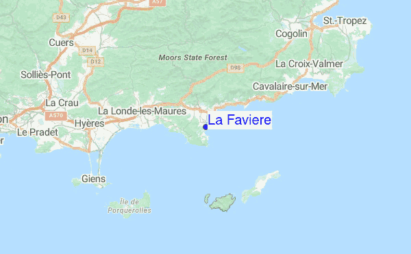 La Faviere Location Map