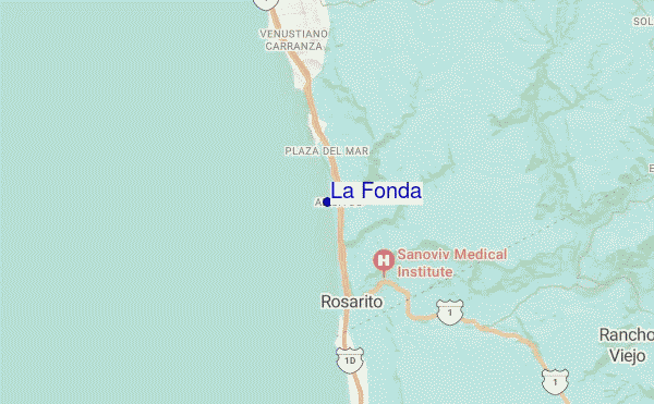 La Fonda location map