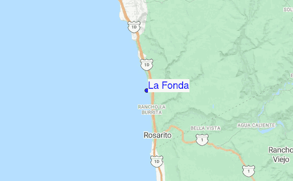 La Fonda location map