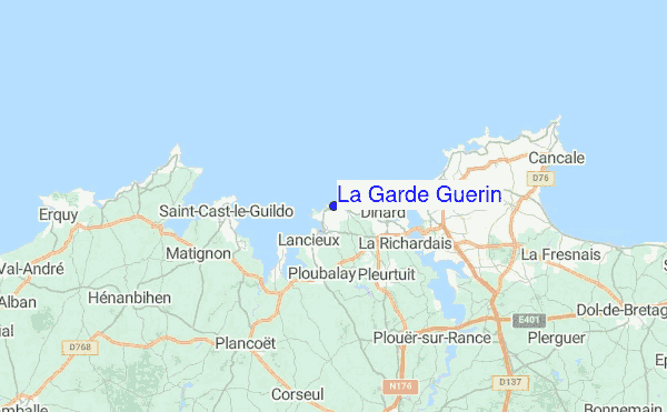 La Garde Guerin Location Map