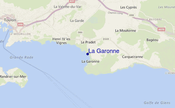 La Garonne location map