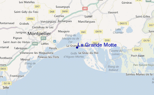 La Grande Motte Location Map