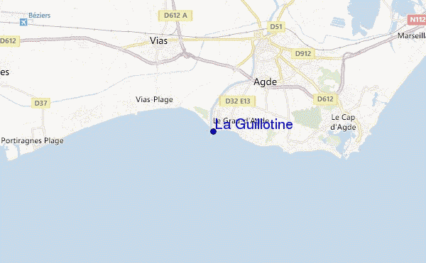 La Guillotine location map