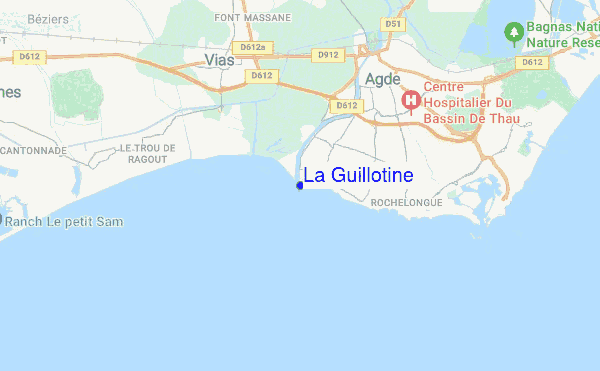 La Guillotine location map