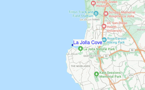 La Jolla Cove location map