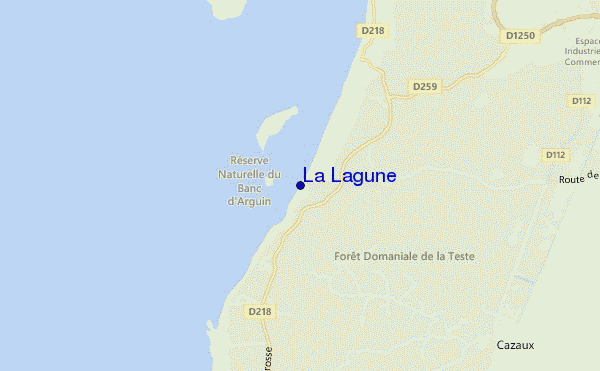 La Lagune location map