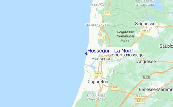 Hossegor - La Nord location map