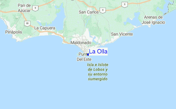 La Olla Location Map