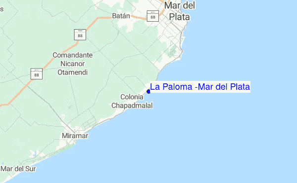 La Paloma (Mar del Plata) Location Map