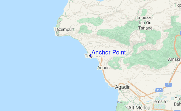 Anchor Point Location Map