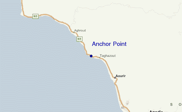 Anchor Point location map