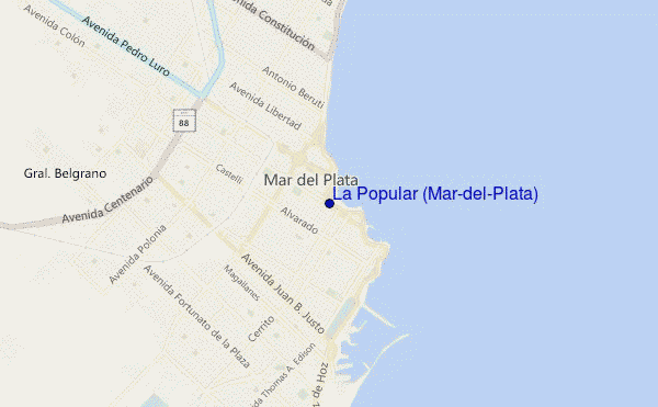 La Popular (Mar-del-Plata) location map