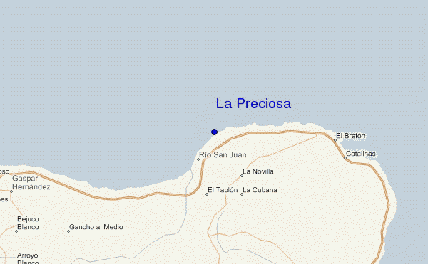 La Preciosa location map