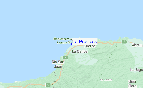 La Preciosa location map