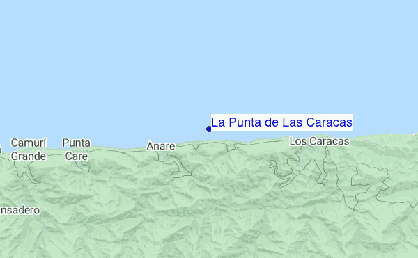 La Punta de Las Caracas location map