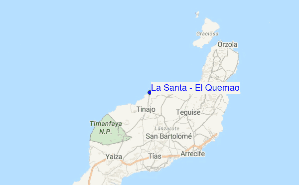 La Santa - El Quemao Location Map