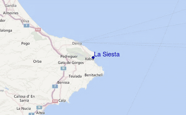 La Siesta Location Map
