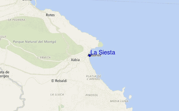 La Siesta location map