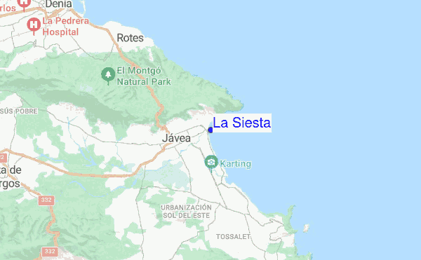 La Siesta location map