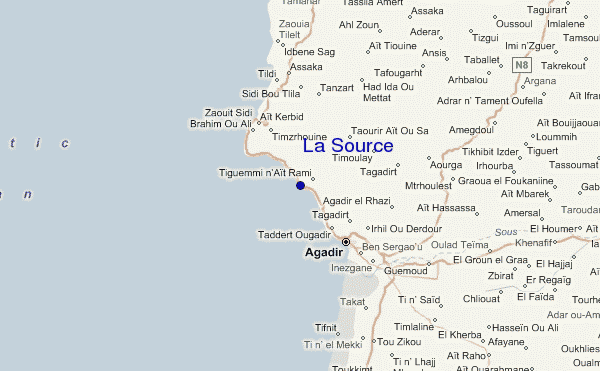 La Source Location Map