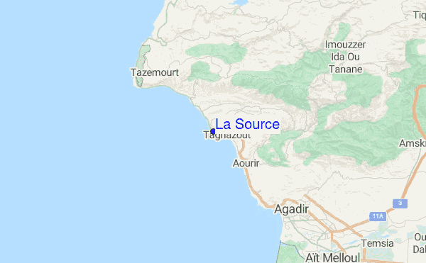 La Source Location Map
