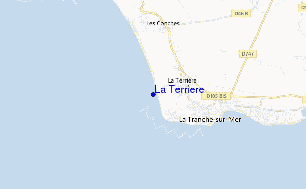 La Terriere location map