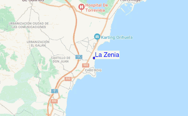 La Zenia location map