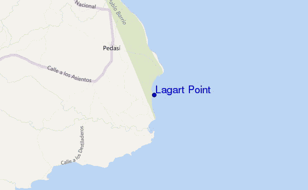 Lagart Point location map