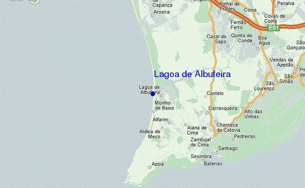 Lagoa de Albufeira location map