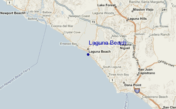 Laguna Beach location map