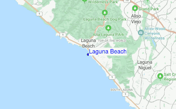 Laguna Beach location map