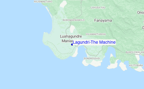 Lagundri-The Machine location map