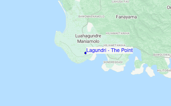 Lagundri - The Point location map