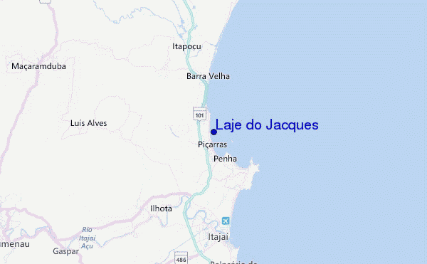 Laje do Jacques Location Map