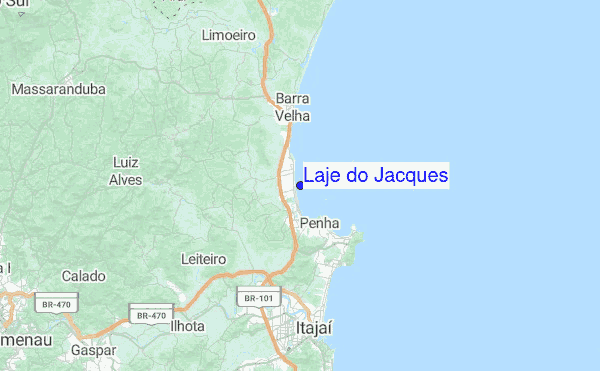 Laje do Jacques Location Map