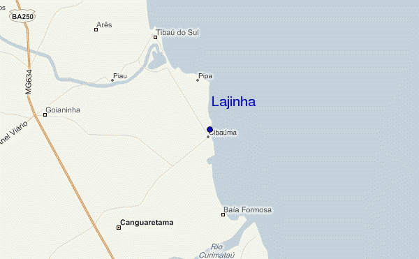 Lajinha location map