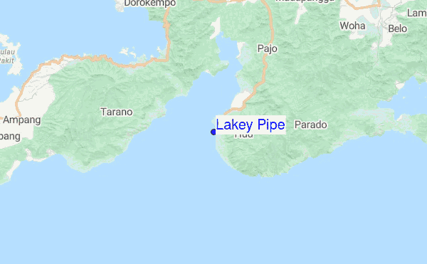 Lakey Pipe Location Map