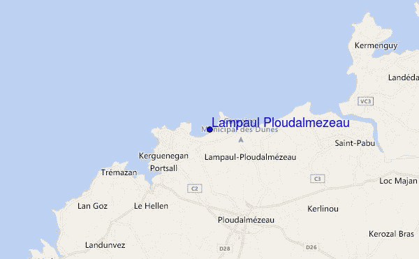 Lampaul Ploudalmezeau location map