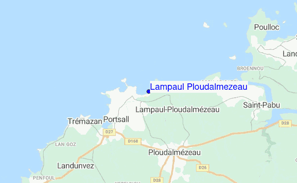 Lampaul Ploudalmezeau location map