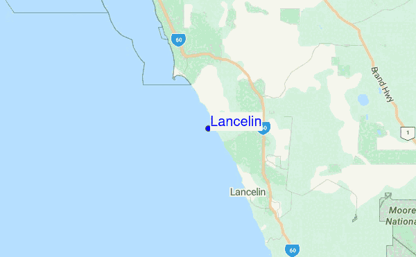 Lancelin Location Map