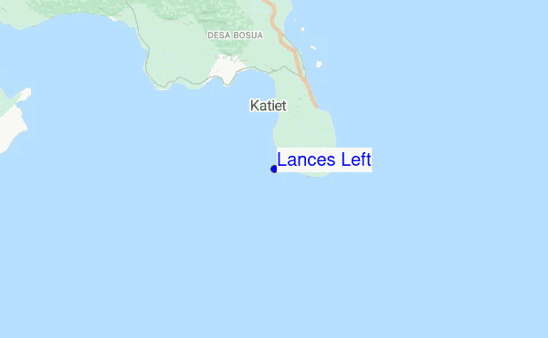 Lances Left location map