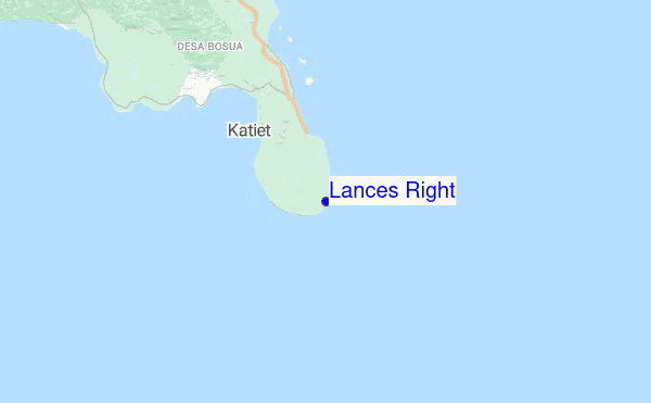 Lances Right location map