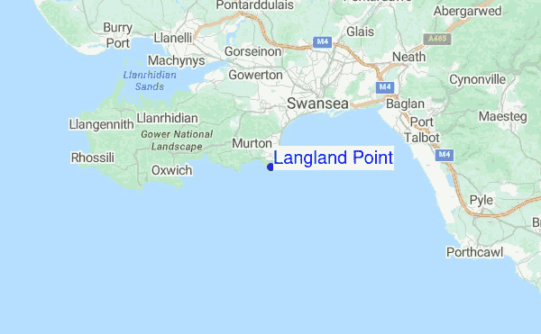 Langland Point Location Map