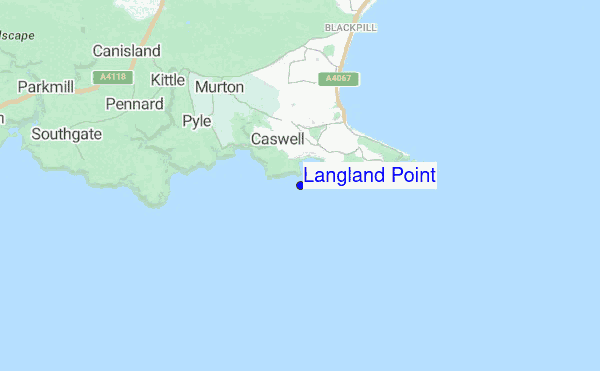 Langland Point location map