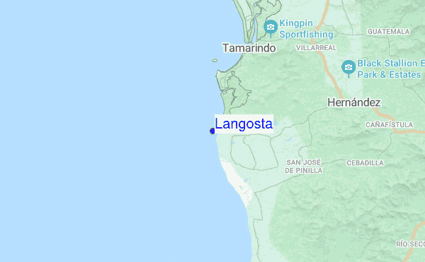 Langosta location map