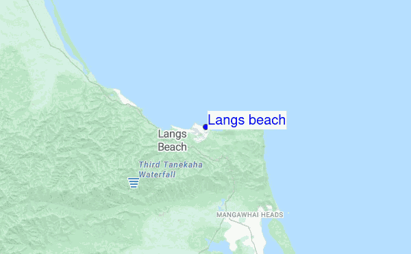 Langs beach location map