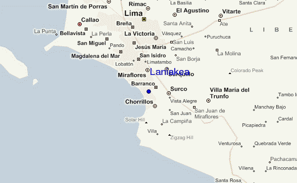 Laniakea location map