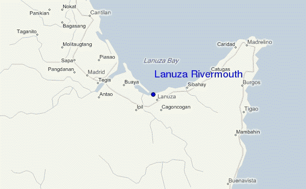 Lanuza Rivermouth location map