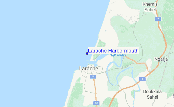 Larache Harbormouth location map