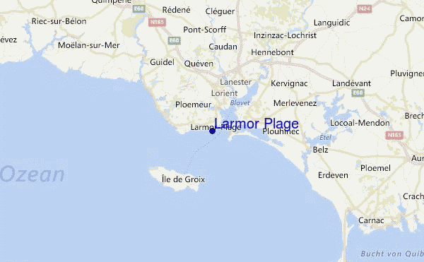 Larmor Plage Location Map